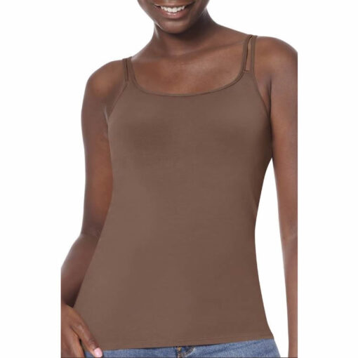 tank top with bilateral pockets Mocha