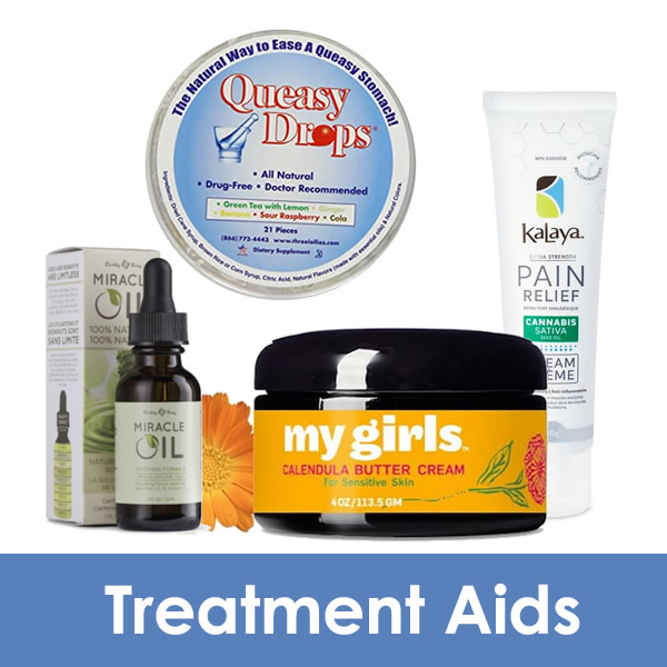 treatment aids- skincare, stomach upset